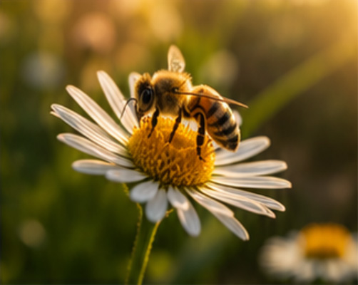 SummWerk Biene auf einer Blüte